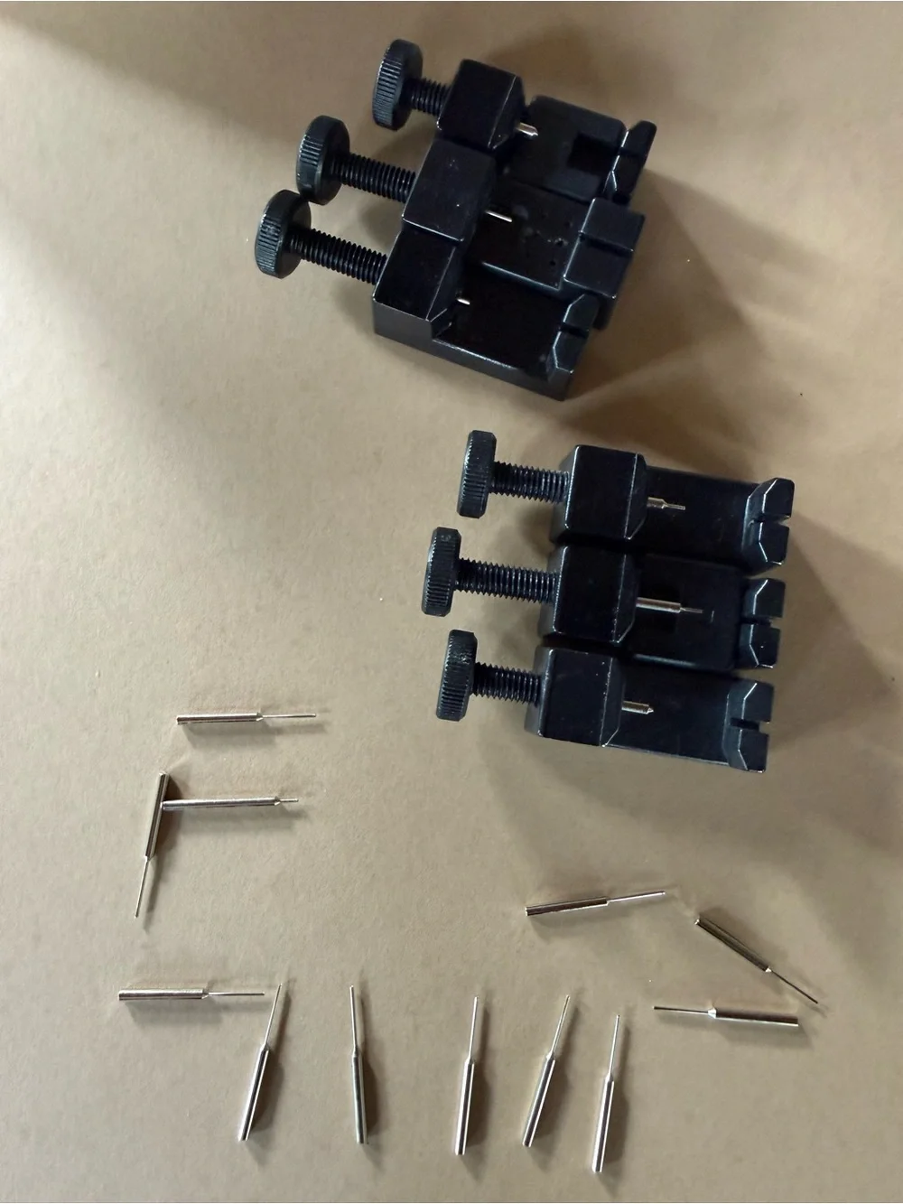 6- Watch Chain Pin Remover Adjuster Watch Repairing Parts Accessories Black